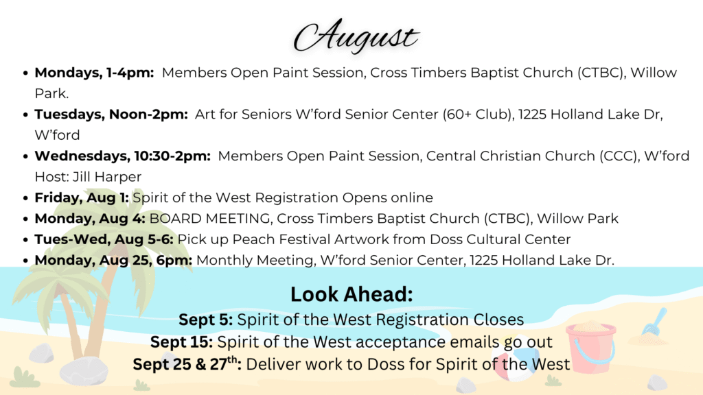 August Calendar