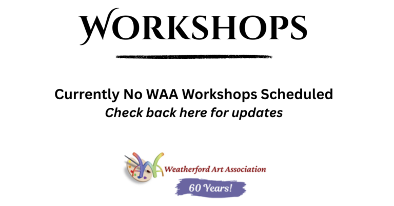 No workshops planned